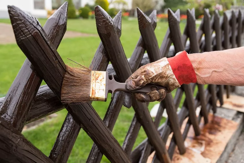 Instructions: painting a garden fence - this is how you give your fence a new look