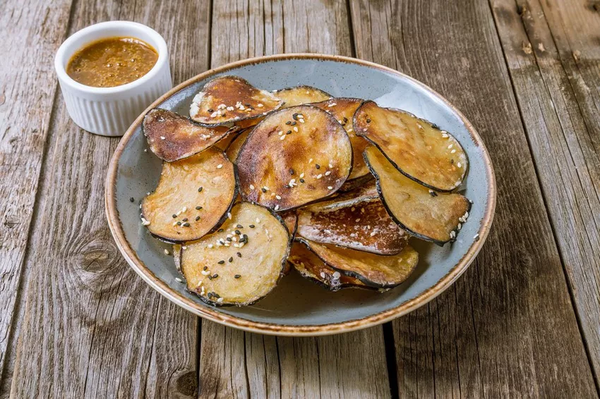 Make your own aubergine chips - it's that easy