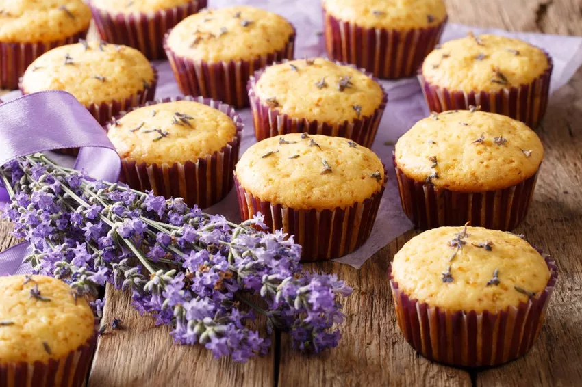 Make lavender muffins yourself - delicious recipe to bake at home